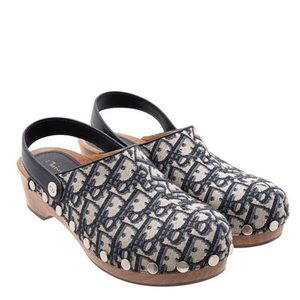 Dior Oblique Canvas Oblique Slingback Clog New